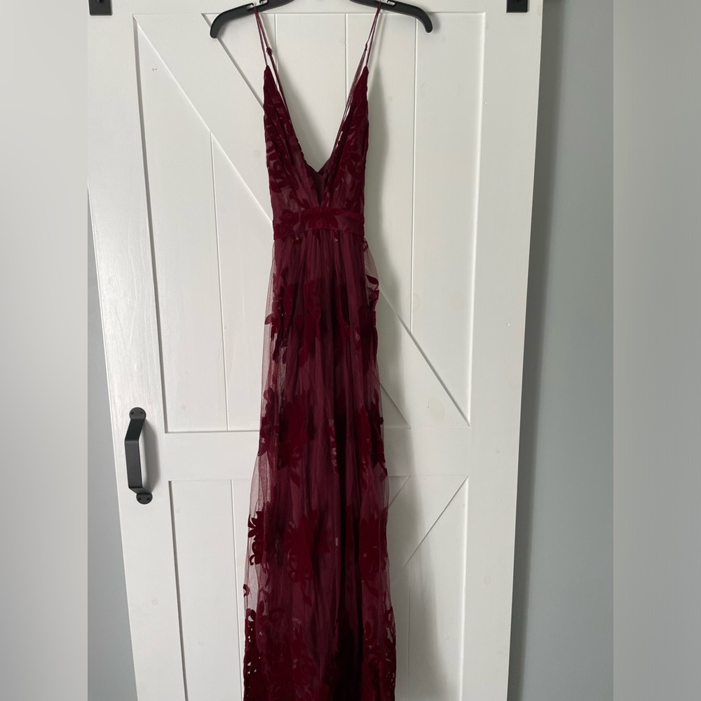 Windsor Burgandy Formal Dress